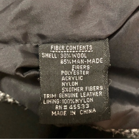 Vintage 80s New York Girl Boucle Bomber Jacket Black Speckled Coat Shoulderpads - Picture 12 of 13